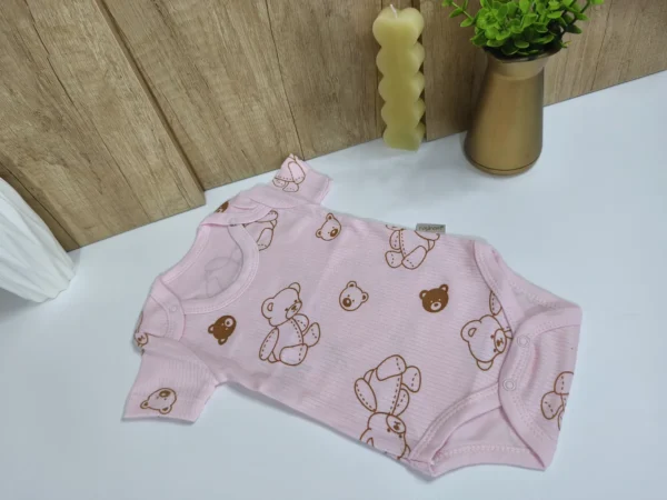 Pink little bear bodysuit (girl)
