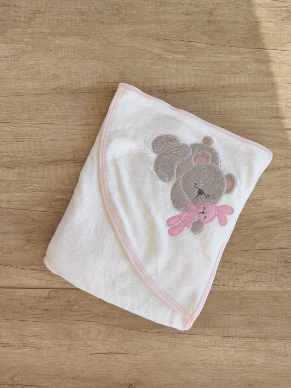 Pink Teddy Towel