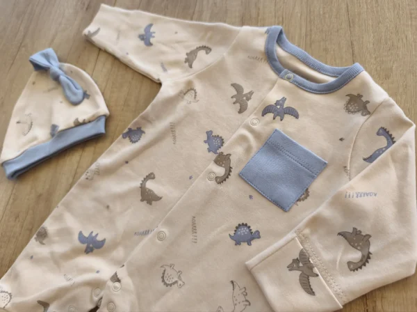 Blue Dino Overall - Image 2
