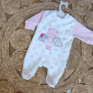 Pink Velvet Overall