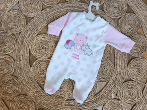 Pink Velvet Overall