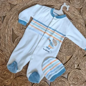 White Velvet Overall