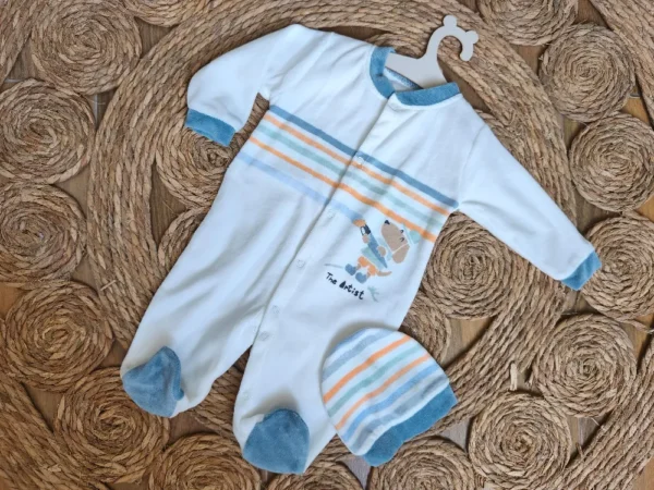 White Velvet Overall