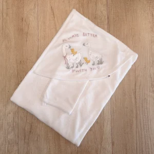 White Bath Towel